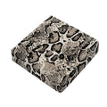 Tan And Black Snakeskin Print Outdoor Seat Cushion Cover