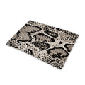 Tan And Black Snakeskin Print Pet Cooling Mat Cover
