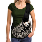 Tan And Black Snakeskin Print Pet Sling Carrier