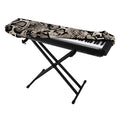 Tan And Black Snakeskin Print Piano Keyboard Cover