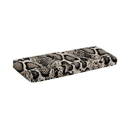 Tan And Black Snakeskin Print Piano Keyboard Cover