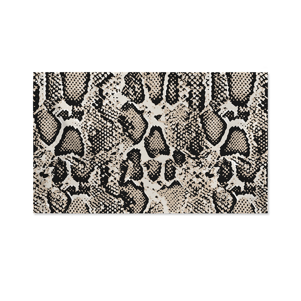 Tan And Black Snakeskin Print Polyester Flag