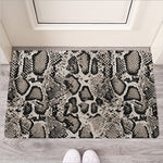 Tan And Black Snakeskin Print Rubber Doormat