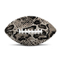 Tan And Black Snakeskin Print Rugby Ball