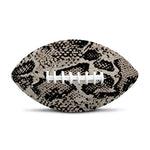 Tan And Black Snakeskin Print Rugby Ball