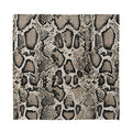 Tan And Black Snakeskin Print Silk Bandana