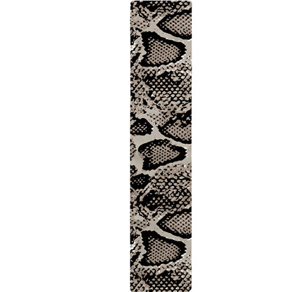 Tan And Black Snakeskin Print Table Runner
