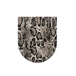 Tan And Black Snakeskin Print Toilet Lid Cover