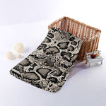 Tan And Black Snakeskin Print Towel