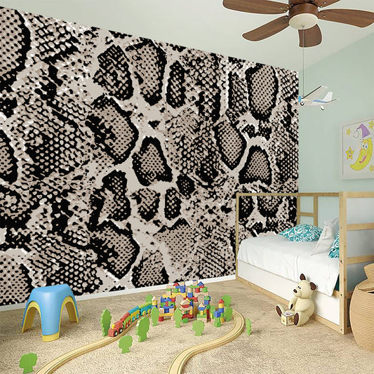 Tan And Black Snakeskin Print Wall Sticker