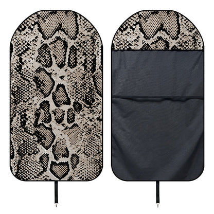 Tan And Black Snakeskin Print Waterproof Car Seat Cover