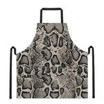 Tan And Black Snakeskin Print Apron