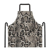 Tan And Black Snakeskin Print Apron