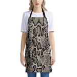 Tan And Black Snakeskin Print Apron