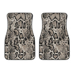 Tan And Black Snakeskin Print Front Car Floor Mats