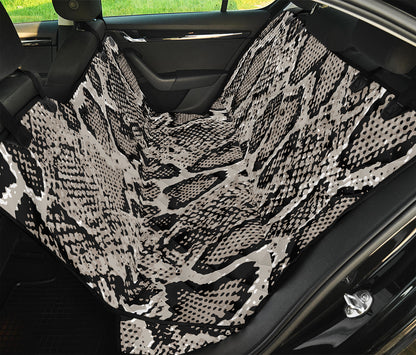 Tan And Black Snakeskin Print Pet Car Back Seat Cover