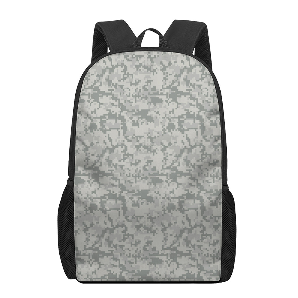 Tan Digital Camo Pattern Print 17 Inch Backpack