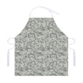 Tan Digital Camo Pattern Print Adjustable Apron