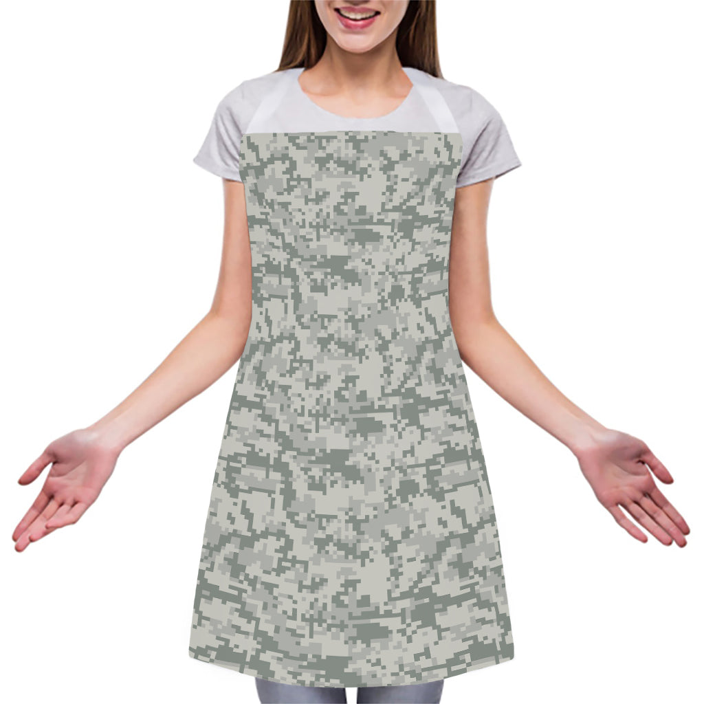 Tan Digital Camo Pattern Print Adjustable Apron