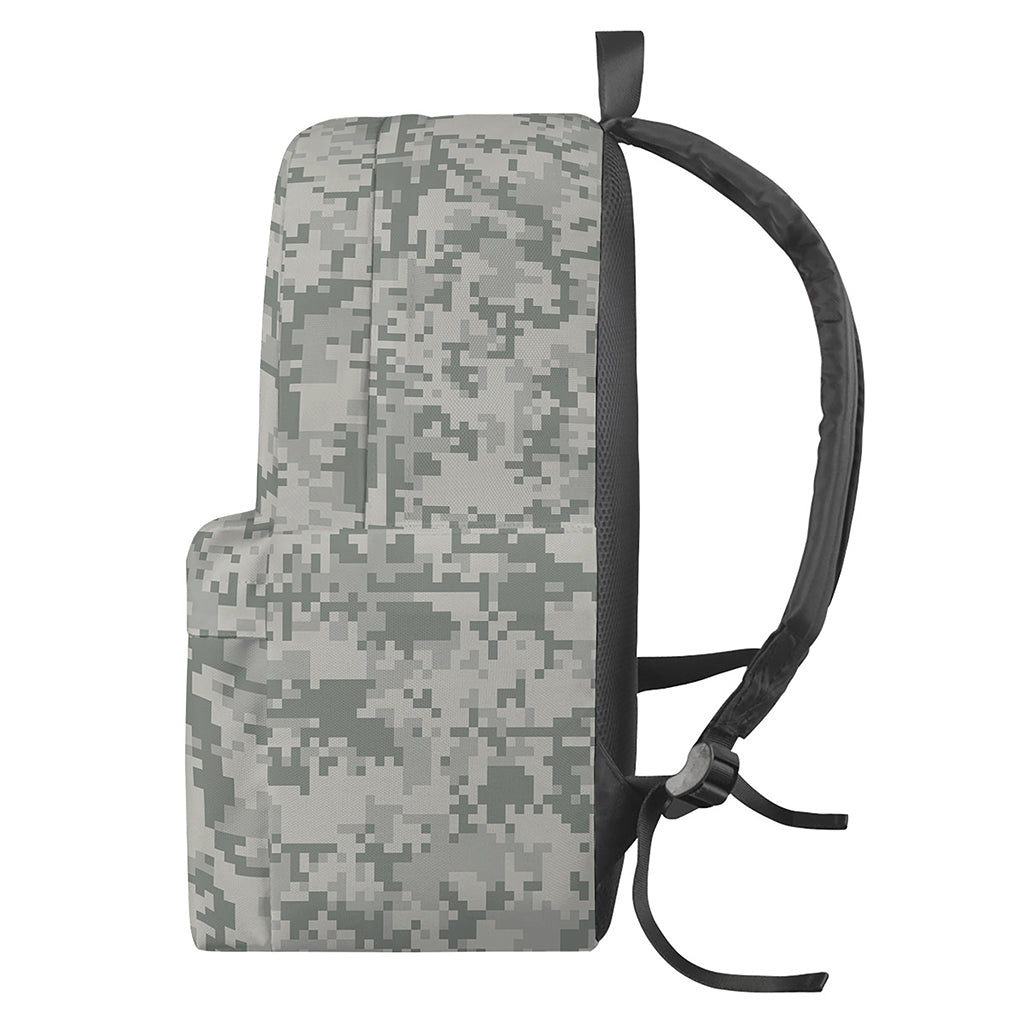 Tan Digital Camo Pattern Print Backpack
