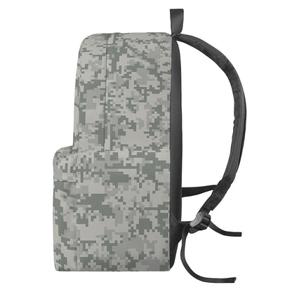 Tan Digital Camo Pattern Print Backpack