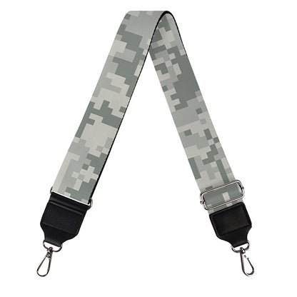 Tan Digital Camo Pattern Print Bag Strap
