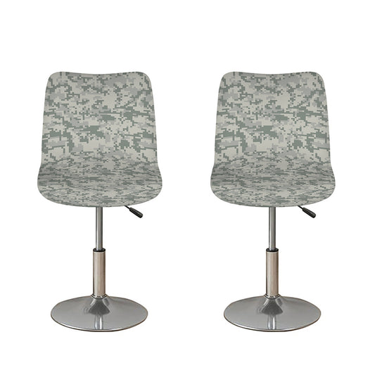 Tan Digital Camo Pattern Print Bar Stool Covers