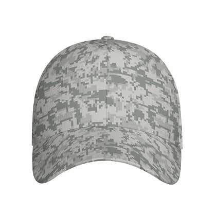 Tan Digital Camo Pattern Print Baseball Cap