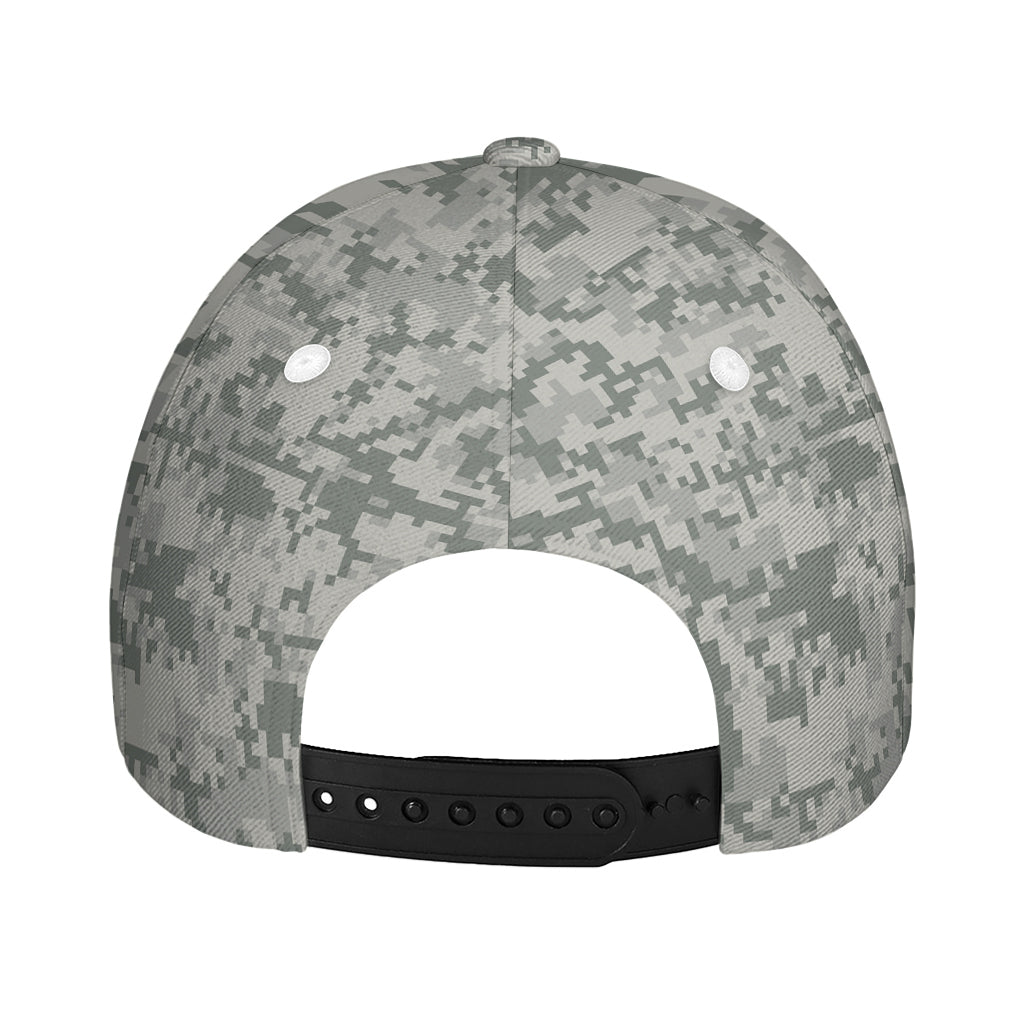 Tan Digital Camo Pattern Print Baseball Cap