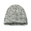 Tan Digital Camo Pattern Print Beanie