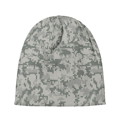 Tan Digital Camo Pattern Print Beanie