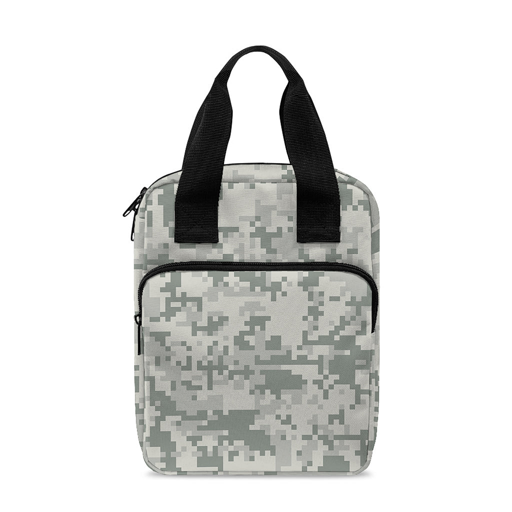 Tan Digital Camo Pattern Print Bible Tote Bag