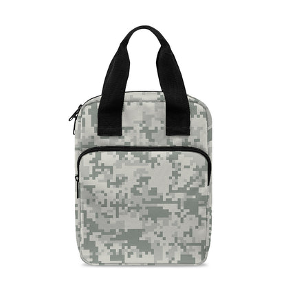 Tan Digital Camo Pattern Print Bible Tote Bag