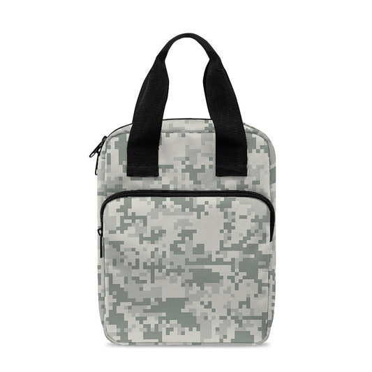 Tan Digital Camo Pattern Print Bible Tote Bag