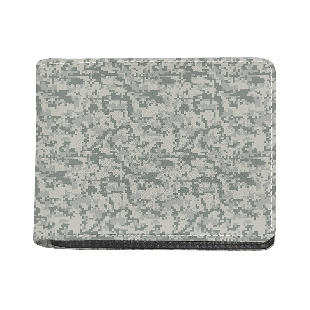 Tan Digital Camo Pattern Print Bifold Wallet