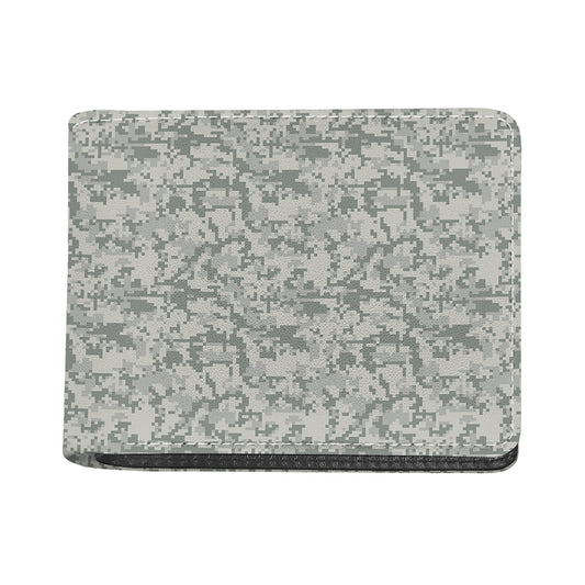 Tan Digital Camo Pattern Print Bifold Wallet