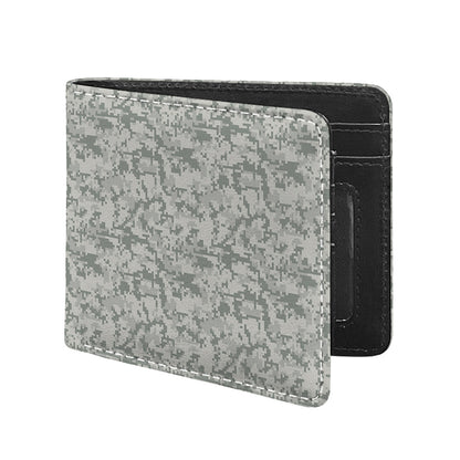 Tan Digital Camo Pattern Print Bifold Wallet