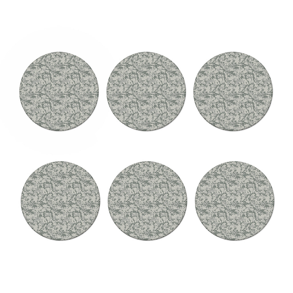 Tan Digital Camo Pattern Print Coaster Set