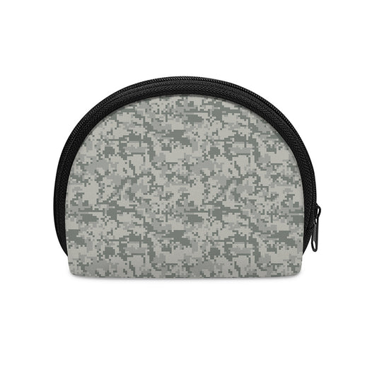 Tan Digital Camo Pattern Print Coin Purse