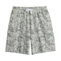 Tan Digital Camo Pattern Print Cotton Shorts