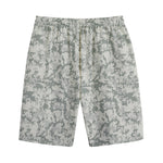 Tan Digital Camo Pattern Print Cotton Shorts