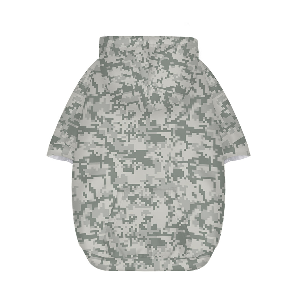 Tan Digital Camo Pattern Print Dog Zip Up Hoodie