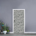 Tan Digital Camo Pattern Print Door Sticker