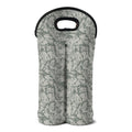 Tan Digital Camo Pattern Print Double Neoprene Wine Tote