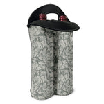 Tan Digital Camo Pattern Print Double Neoprene Wine Tote