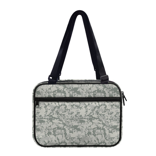 Tan Digital Camo Pattern Print Double Strap Bible Bag