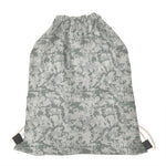 Tan Digital Camo Pattern Print Drawstring Bag