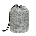 Tan Digital Camo Pattern Print Drawstring Makeup Bag