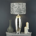 Tan Digital Camo Pattern Print Drum Lamp Shade