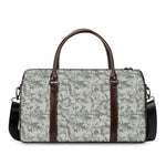 Tan Digital Camo Pattern Print Duffle Bag